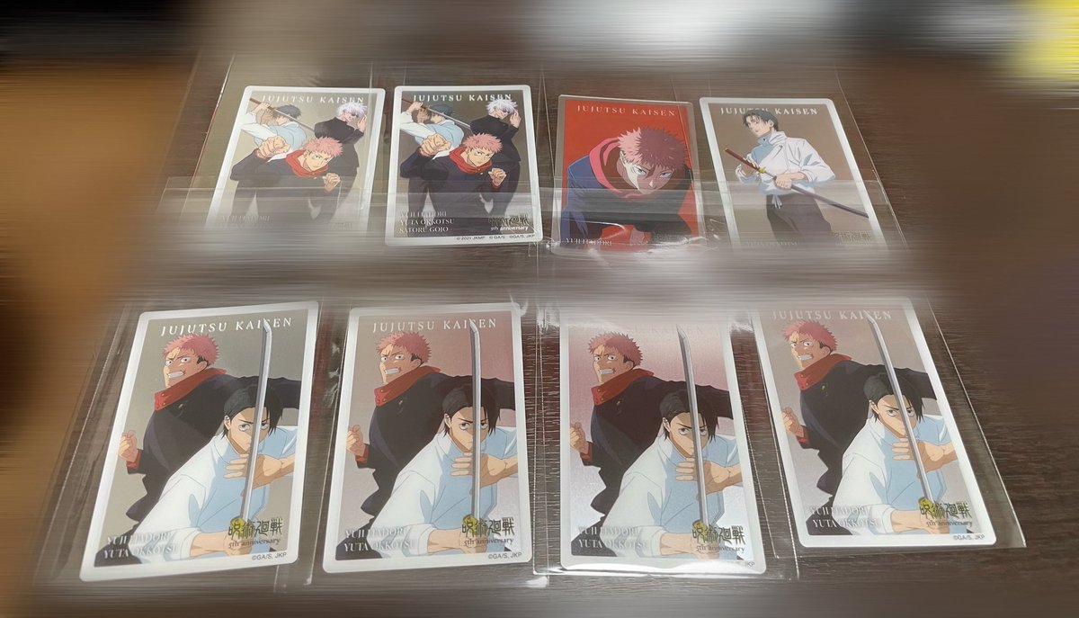 grab_mi's tweet photo. ＠1 【交換】呪術廻戦　5周年　メタカ　雑誌
譲)写真1〜3
求)リプ欄

出先のためIDカードはありません https://t.co/ixFVCDYwgf
