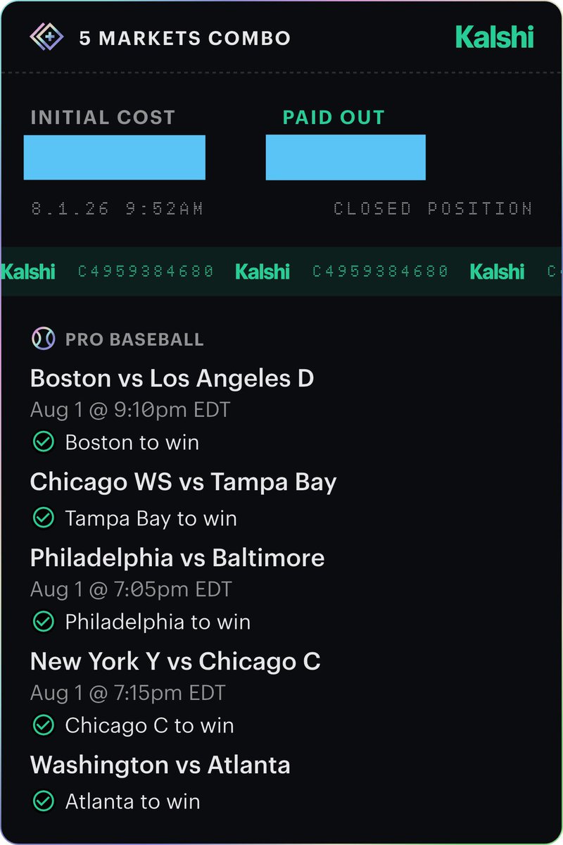 TheRealNomics's tweet photo. So used the formula we came up with in WorldCup on #MLB last night 4 the 1st time. If any of u know how little we know bout sports well we know even less on ⚾️ but everything’s just a numbers game if u really get it who’s playing is secondary 20x on a 5 leg 😸👉 $WNTV $Kazonomics https://t.co/1lxeOGFSXh