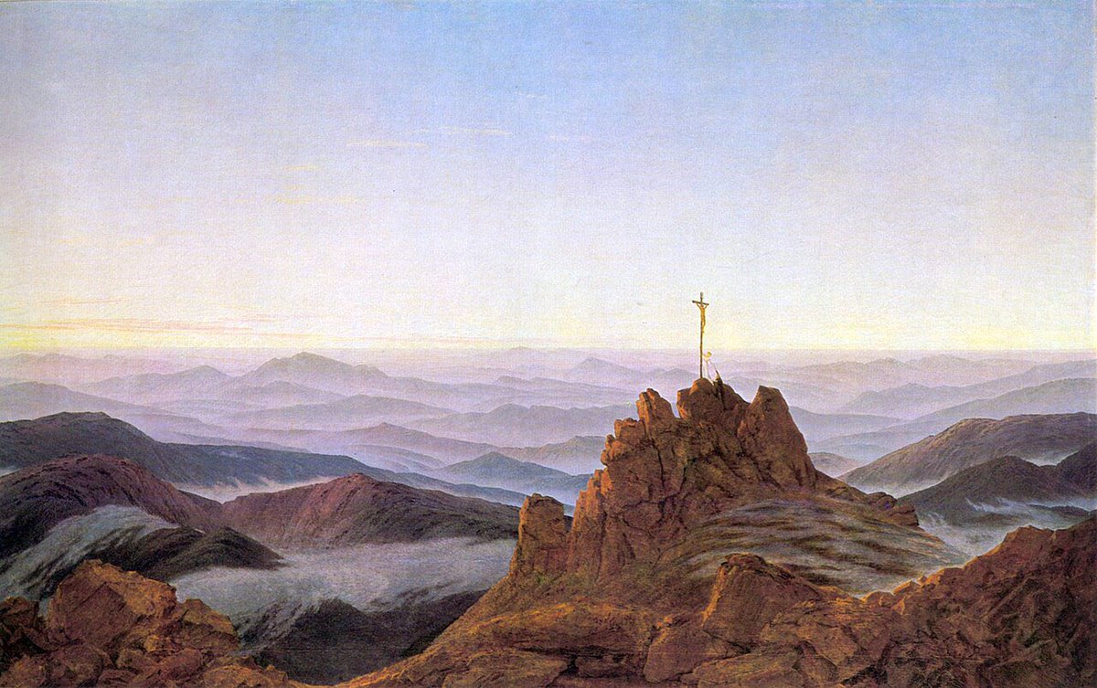 _GVNTHER_'s tweet photo. Morning on the Riesengebirge — Caspar David Friedrich https://t.co/FEHMP4feID
