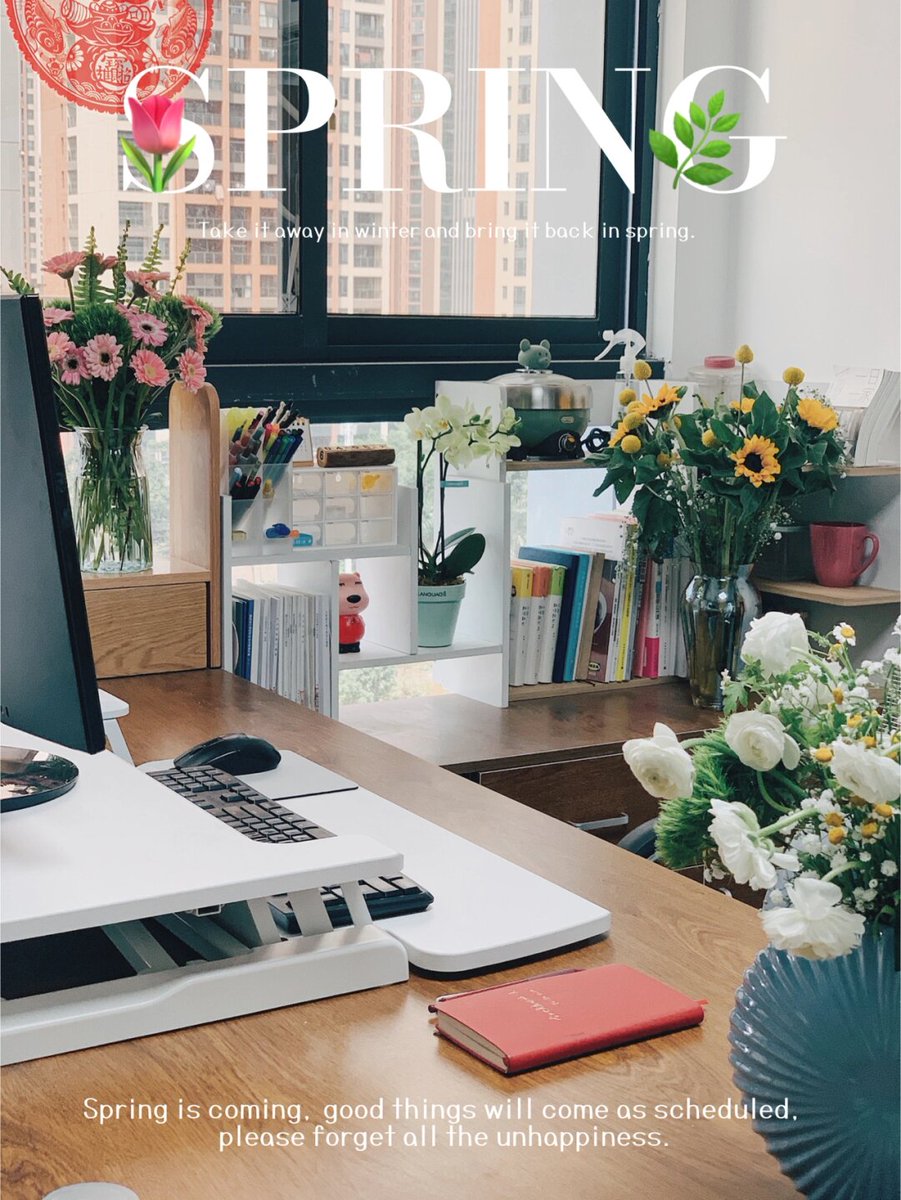 ToraClaar's tweet photo. Transforming my tiny desk into a cozy productivity nook: small potted succulent, warm string lights, and a tidy notebook make work feel less stressful.  #DeskSetup #WorkFromHome https://t.co/dWdRk2BnP9
