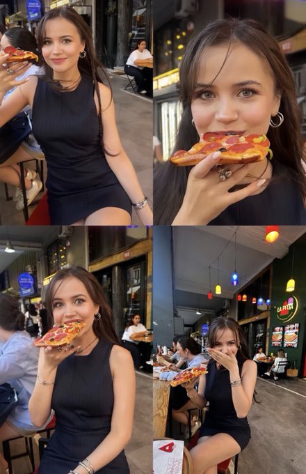 Updates_Europe's tweet photo. #YağmurYüksel’s pizza getaway… https://t.co/9nzn9hMrPl
