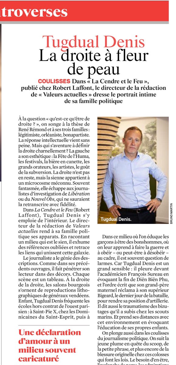 TugdualDenis's tweet photo. « La droite à fleur de peau » 

Merci @azilizlecorre pour cet article sensible dans le Journal du dimanche 🙏 https://t.co/mOb9tabhOc