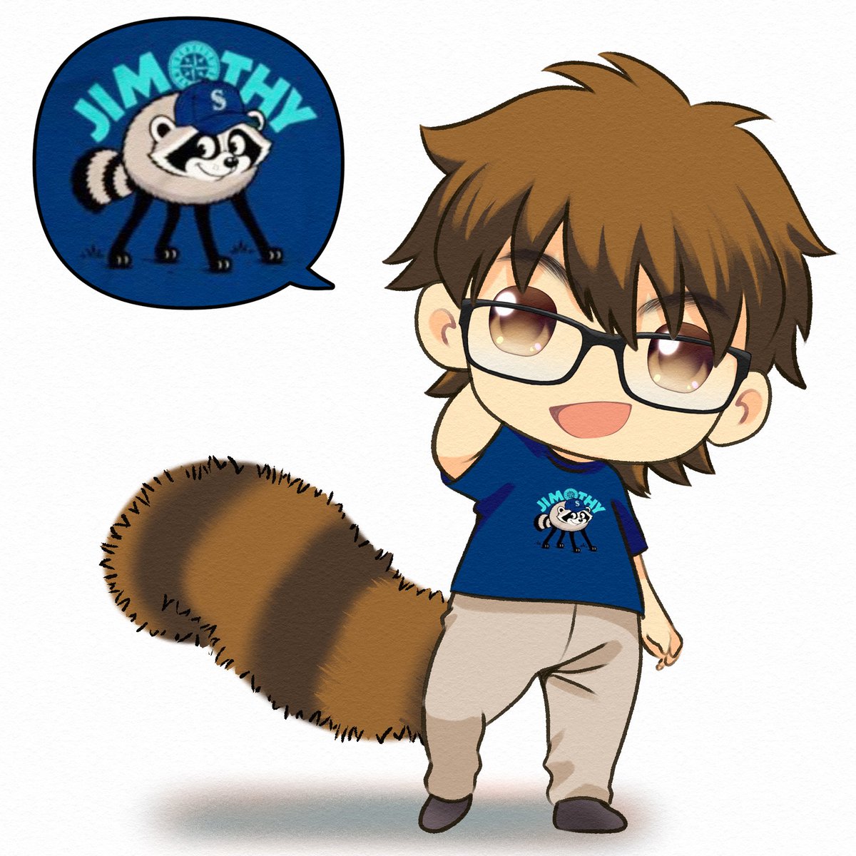 Daiyanerd's tweet photo. The Seattle Mariners had a Jimothy appreciation night - including t-shirts and a rookie trading card. Of course I thought Seido’s tanuki catcher should get to be in attendance!
#daiyanoace #AceOfTheDiamond #ダイヤのA https://t.co/tyQjFqcgRZ