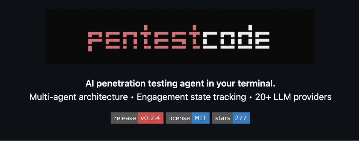 s0ld133rr's tweet photo. PentestCode v0.2.4 released

This release focuses on tightening the multi-agent architecture and making agent boundaries explicit instead of relying on prompt behavior.

Changes:

- Added an Artifact Store. PoCs generated by one subagent are now registered in the engagement state and reused by other agents instead of being regenerated.
- Reworked engagement state delivery. Subagents now receive only task-relevant context, reducing token usage.
- The coordinator now acts strictly as a coordinator. Added guardrails, watchdogs, execution limits, and loop detection.
- Strengthened result validation. Claiming “root” is no longer enough, successful actions must be backed by artifacts, otherwise they’re marked as suspected.
- Refined reconnaissance skills and adjusted the loading order.

Update: pentestcode upgrade

Feedback, bug reports, and interesting success/failure cases are always welcome.

https://t.co/x7pOz3WOAb

#CyberSecurity #Pentesting #LLM #OpenSource