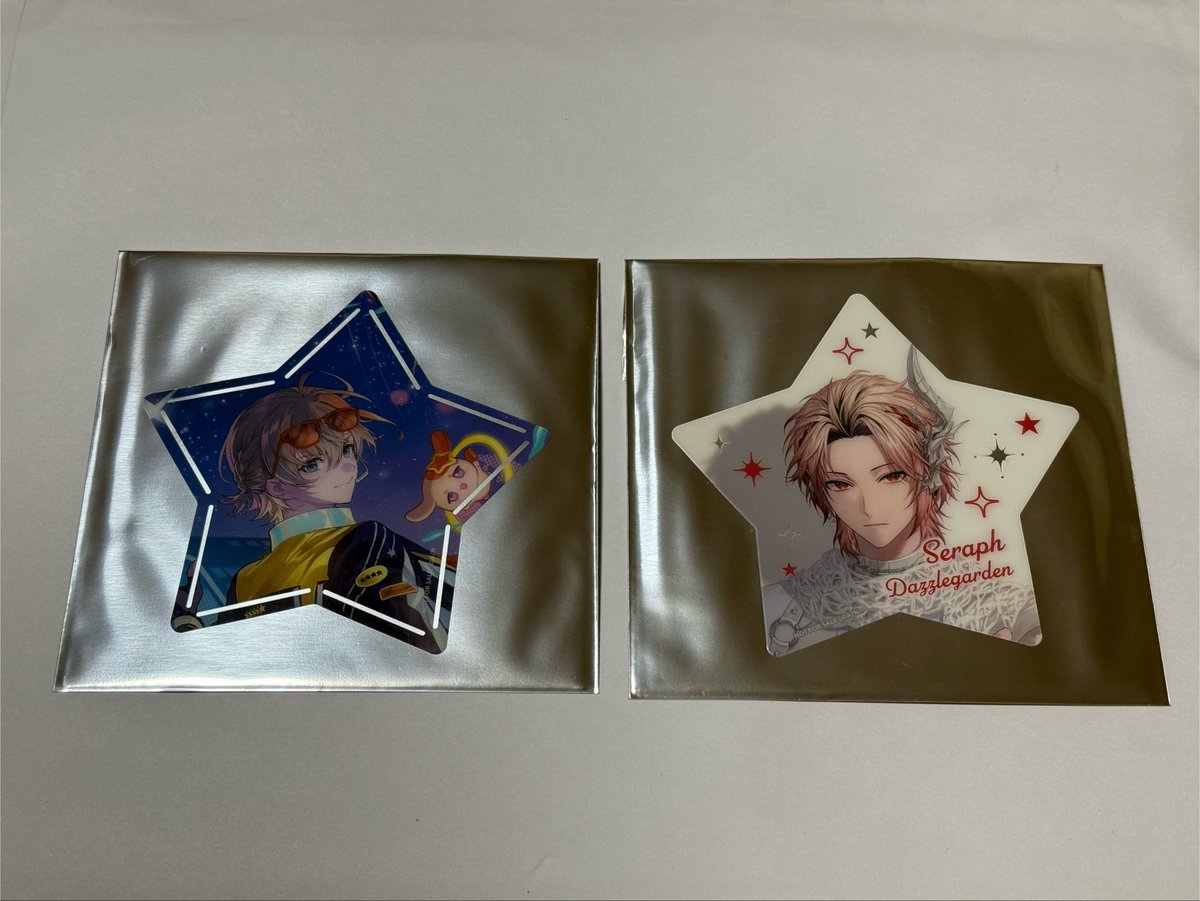 jasumin_811's tweet photo. 【交換】にじさんじ VOLTACTION 4周年 4th Anniversary 特典星型カード 

譲：画像の物
求：💖の物

郵送を希望です！
種類が違う為、難しいとは思いますがよろしくお願い致します¨̮⃝ https://t.co/Yf0Ar9pEil
