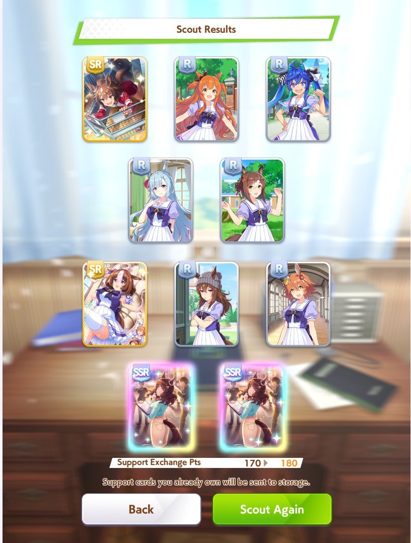 ZAiRYZE's tweet photo. In my head, it was like "I'm already at 170 anyway, might as well aim for 200 for free copies"
Well......., Who would've thought

(I didn't get any Tachyon throughout all those pulls) https://t.co/2ooljvJcsf