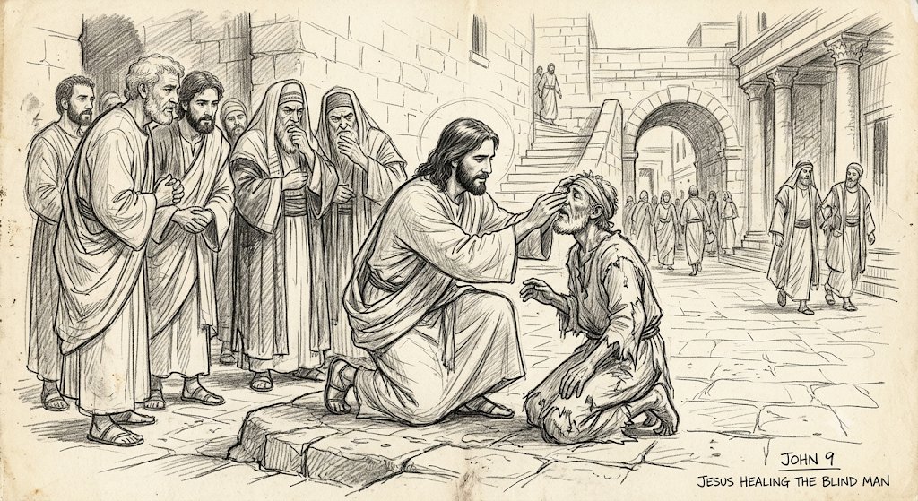 Rob3162911's tweet photo. Jesus healing a blind man in John 9 https://t.co/9DI63dUoRL