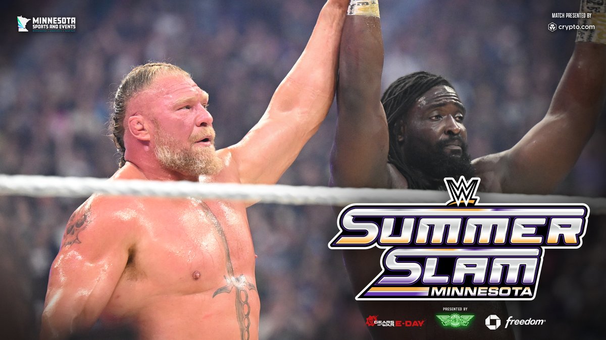 WWE's tweet photo. .@Obaofwwe is declared the FUTURE of WWE after winning the Hell in a Cell Match at #SummerSlam!

RESULTS: https://t.co/ecDRQq08ln https://t.co/5tJfw5KTHf