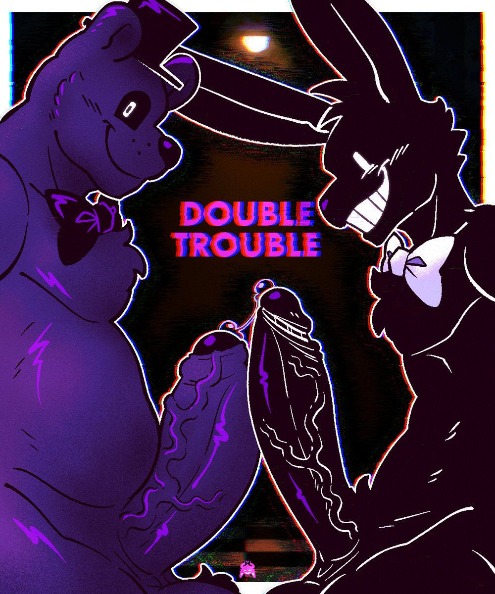 HornBunXx's tweet photo. FINALLY! A run where nothing wrong is going—OH.

Well, shouldn't have jinxed it too soon... Here comes the Double Trouble!

#fnafnsfw #nsfw #nsfwart #r18 https://t.co/BbFMNSQ0hW