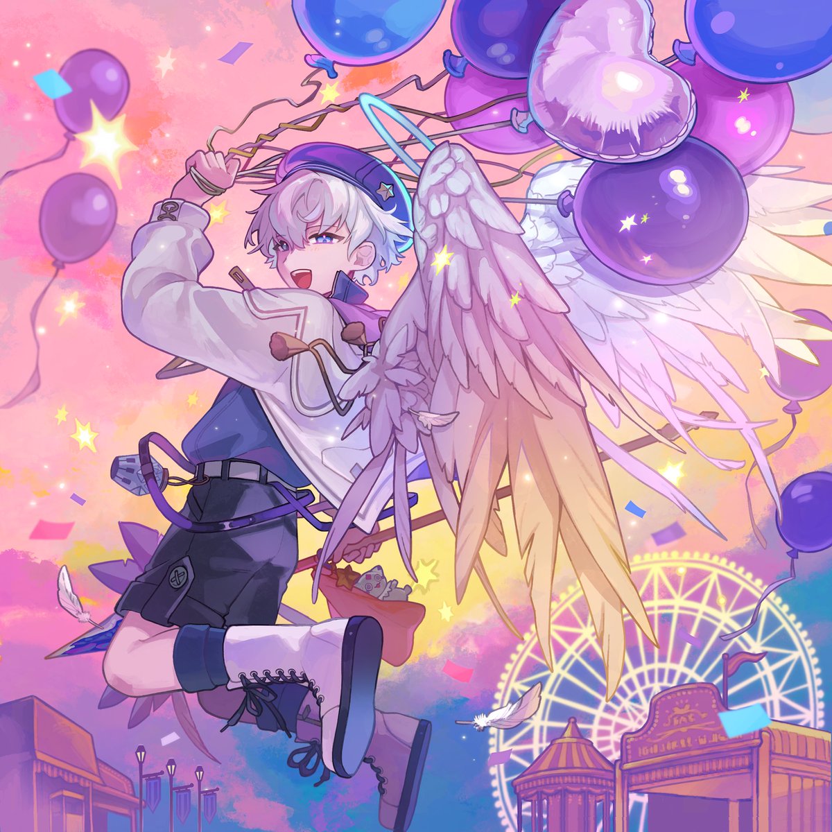 merst_pere's tweet photo. #空の国1st11周年記念イラスト 
オルトスくんアンソロジーに寄稿させて頂いたアナザーオルトスくんです🎡ユニストが最高すぎる
参加させて頂きありがとうございました！ https://t.co/oI0WxuiCR9