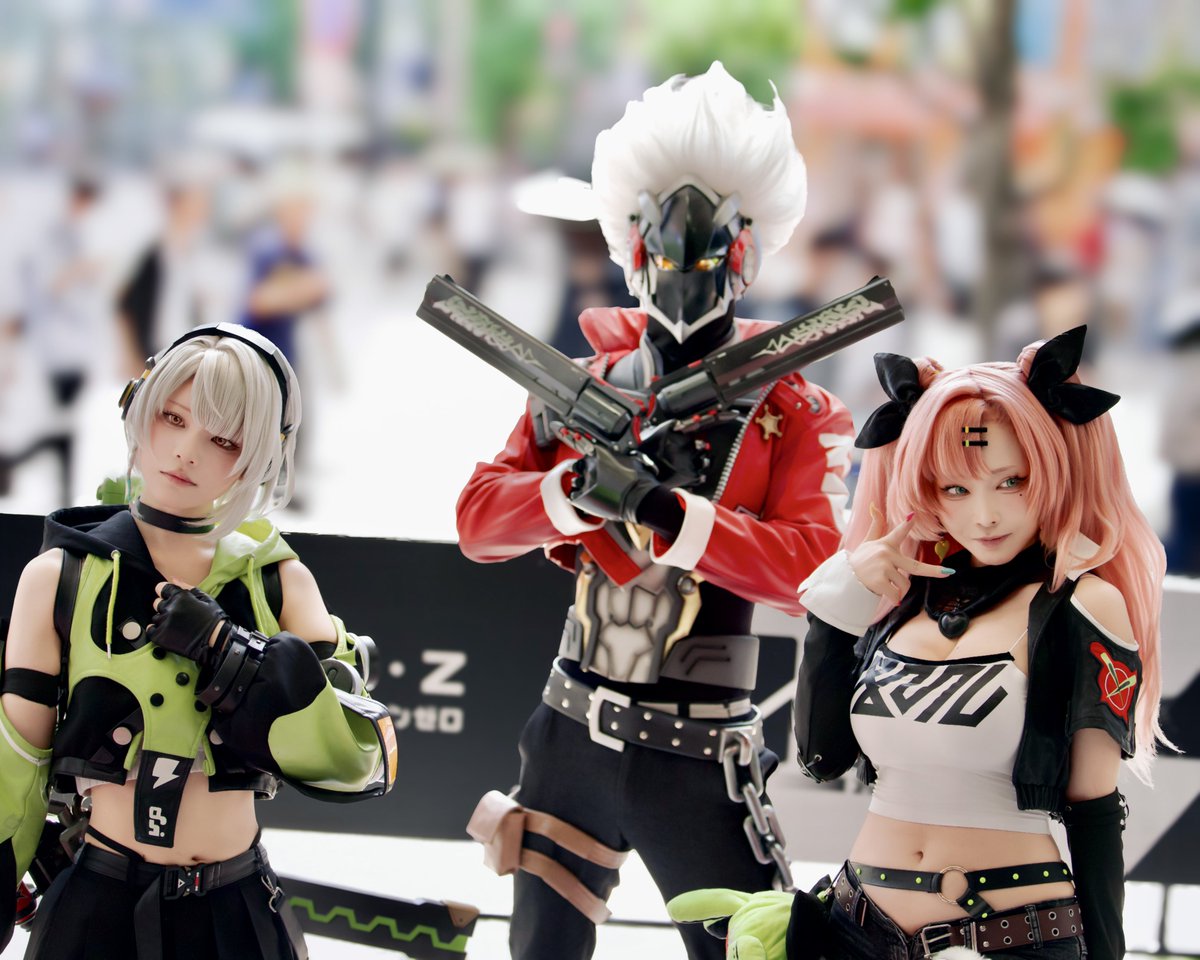 melon2023TGS's tweet photo. ゼンゼロ２周年オフラインイベント

邪兎屋

アンビー / やもはちこさん(@yamo8cos)
ビリー  / Aguniさん(@aguni__cos)
ニコ / シスルさん(@Sithle011)

#ゼンゼロ2周年 
#ゼンゼロ記念イベント https://t.co/2PPPZx4EUK