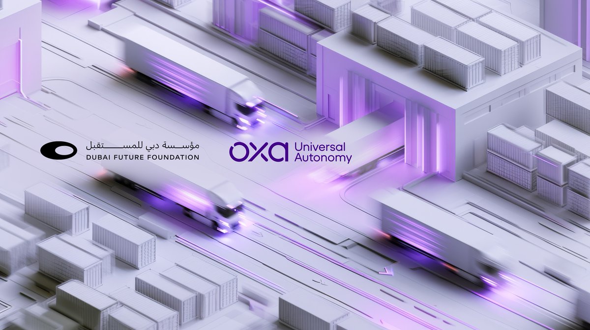 DXBMediaOffice's tweet photo. Dubai Future Foundation, in partnership with global autonomous vehicle technology company Oxa, announce the launch of the Autonomous Logistics Future Lab in Dubai through a joint venture named SHIFFT. The initiative aims to accelerate the development and deployment of next-generation autonomous logistics solutions. The Lab's first phase will focus on developing and deploying autonomous vehicle solutions for ports and airports. The partners aim to launch the first commercial deployment in Dubai before the end of 2027.