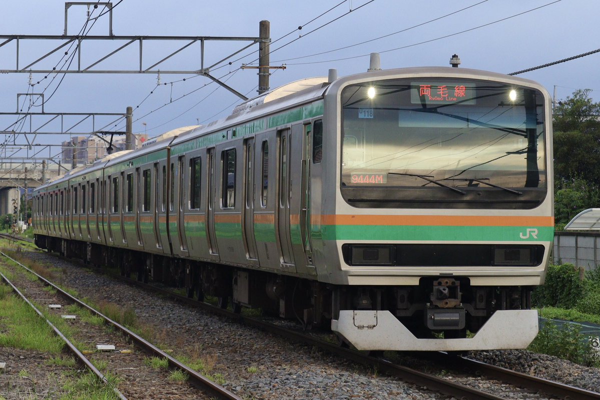 Masutetu2's tweet photo. 8/2
E231系 U-118編成 
9444M 普通 桐生行き
9443M 普通 佐野行き
足利花火大会開催に伴う臨時列車

今日は予備日ですが付属編成の臨時列車が運転されました！
今日はラスナンが運用に入りました！ https://t.co/96flnmHqwj