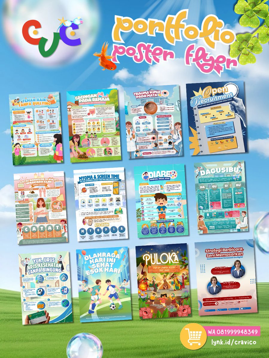 cravicostudio's tweet photo. 🦢 Cravico 🌼 

Jasa edit design Commis Canva desain pamflet, poster, flyer, mindmap, infografis, spanduk/banner, leaflet, booklet, ppt, feed ig, by req juga bisa. Portofolio lainnya ada di WA ✨️ https://t.co/ySRYEHebv8  #zonauang️ #zonajajan https://t.co/rVwtJ3MqRz