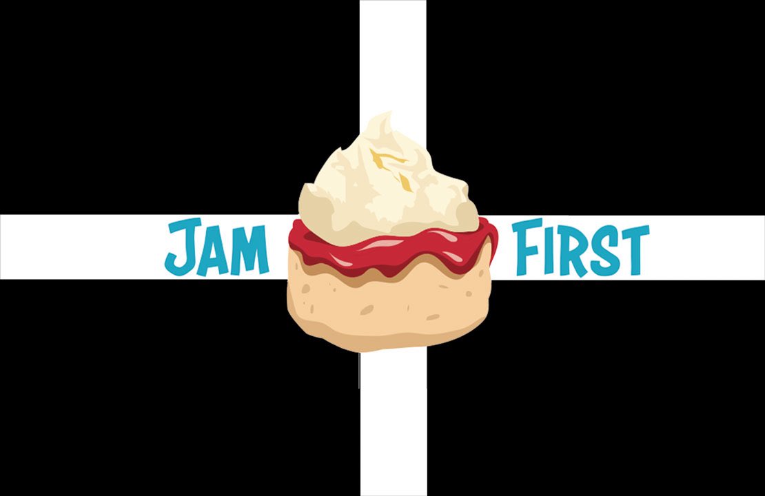 Jam_First's tweet photo. @tristangreen @Saskiaaa_____ @AvonandsomerRob #JamFirst the #OnlyWay the #ProperWay the #CornishWay https://t.co/G4RrALZWVU