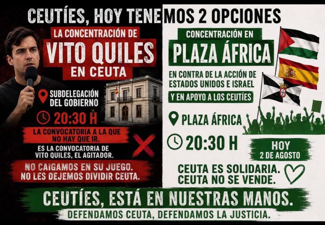 monik86rios's tweet photo. Españoles,no dejéis q os dividan y engañen los traidores de España. Protejamos a los Ceutíes.Estados Unidos e Israel quieren quitarle a España el control del estrecho de Gibraltar. Cualquier argumento culpando SOLO al gobierno actual es manipulación.
#TODOSACEUTA
#CeutaEsEspaña https://t.co/faxjDRqDTO