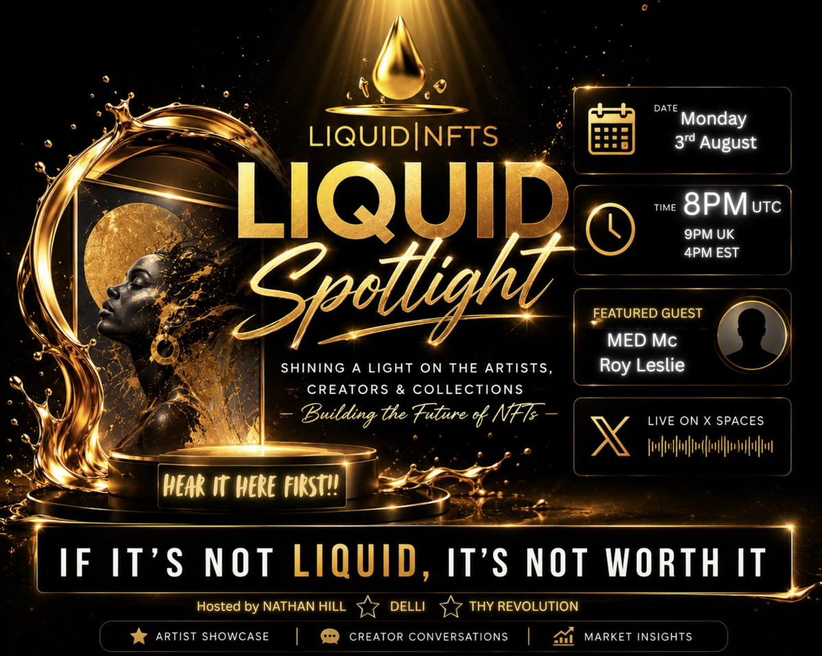 LiquidNftMarket's tweet photo. Hope you’re all enjoying the Sunday vibe!

Don’t forget to set your timer for tomorrow’s spotlight, it’s going to be one to remember! 

I wonder if we’ll be able to persuade either of our guests to give us an impromptu performance 🤔🥰

 https://t.co/oGnLRa0KRG https://t.co/Cndt7J0iYq