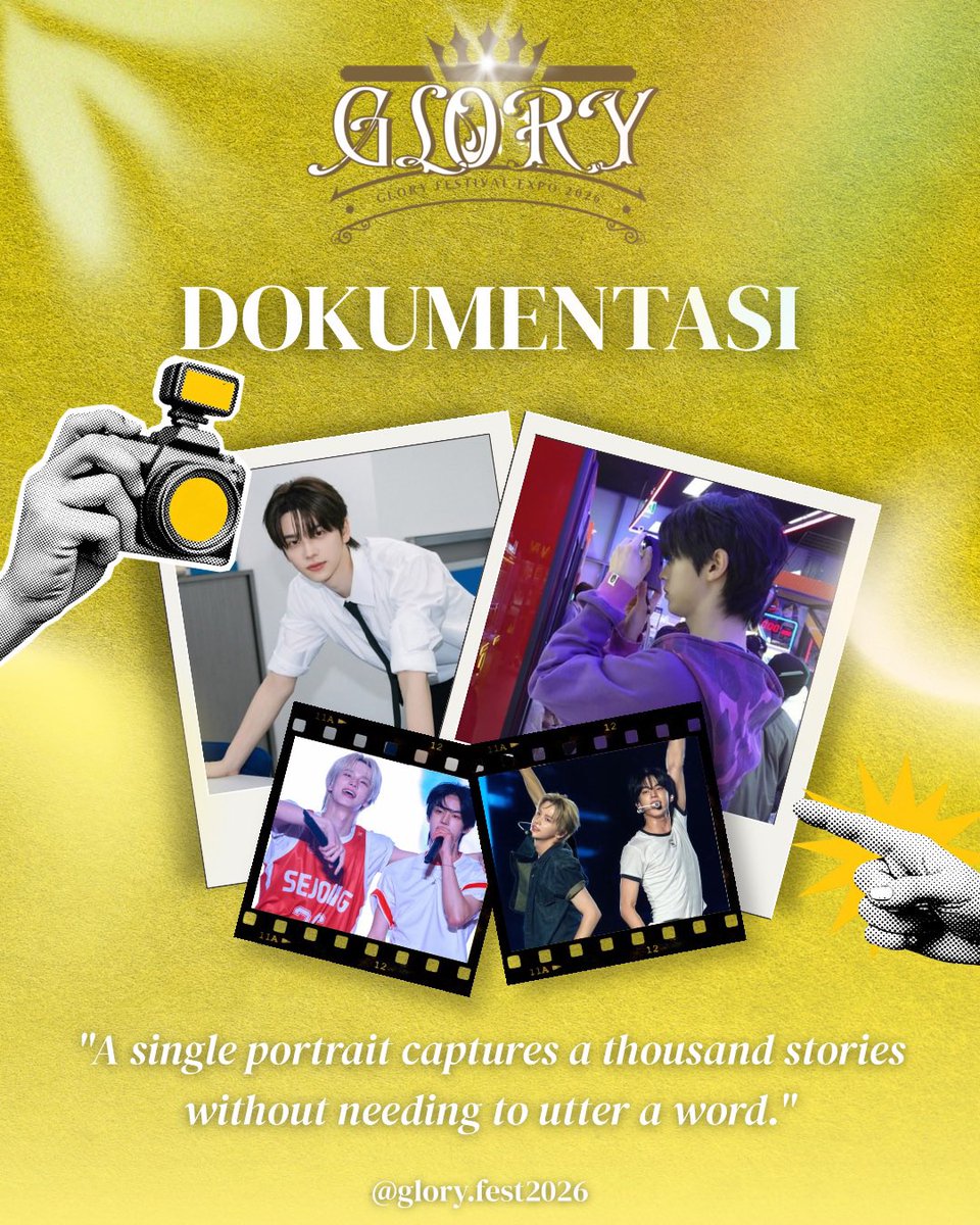 kireibloom's tweet photo. selengkapnya bisa dilihat di ig @/glory.fest2026 https://t.co/6sRPnN4QdH