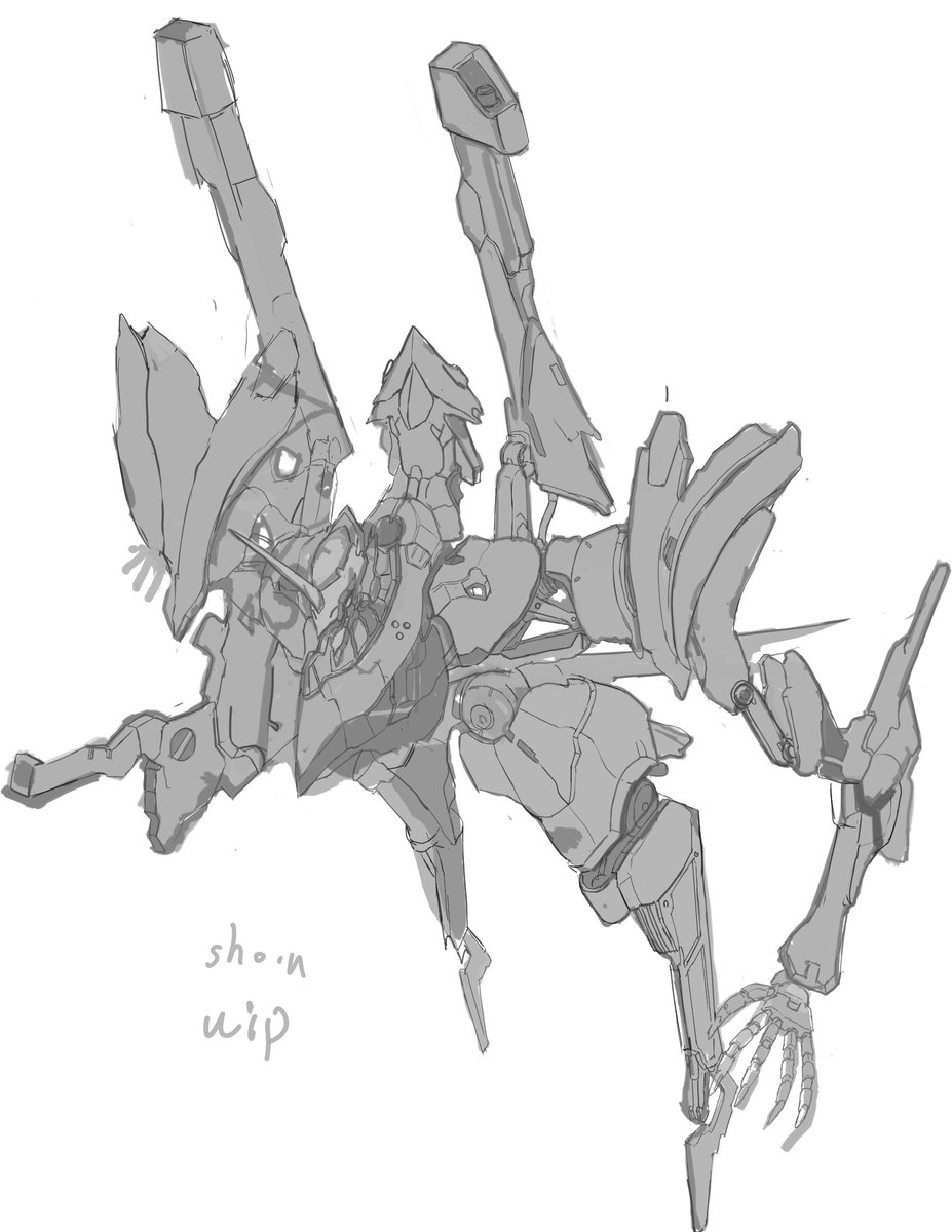 SHO_N01's tweet photo. sci‐fi　＃ロボット　＃イラスト https://t.co/MmKP7aOUTi
