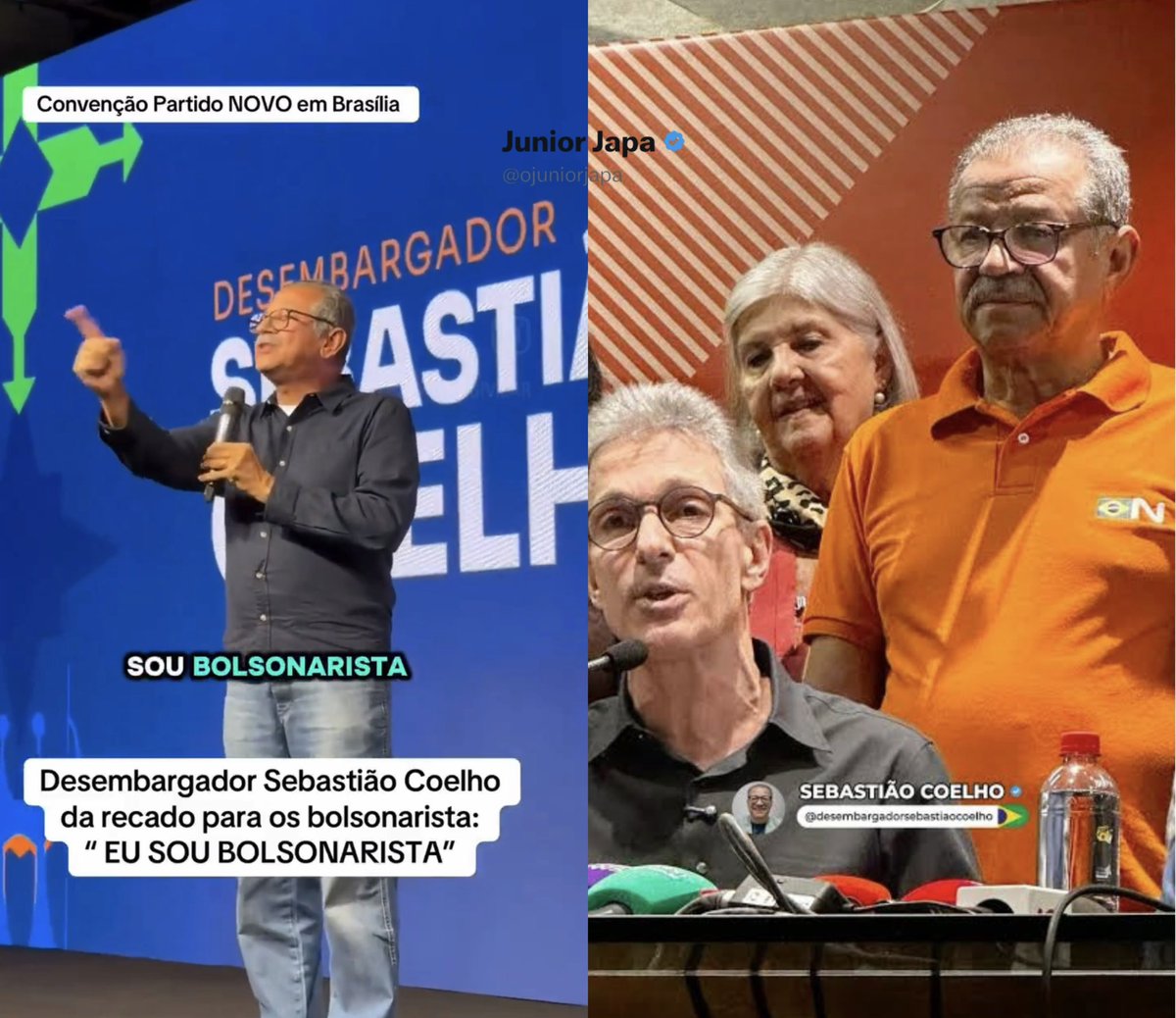ojuniorjapa's tweet photo. Expectativa: Sebastião Coelho bolsonarista

Realidade: Vai votar no Zema

No discurso Sebastião jura ser bolsonarista, na prática fica junto do Zema na oficialização da candidatura contra o Flávio.

O tanto de gente que está se deixando enganar apenas por discurso não tá escrito, mais uma vez alguns estão pulando de cabeça na oportunidade de serem feitos de idiotas.

NOVO sempre foi contra o Bolsonaro a história e fatos são irrefutáveis. 

Falta de aviso não está sendo.