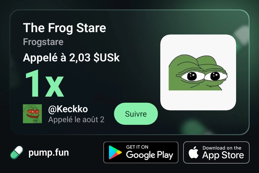 kkeckko's tweet photo. The Frog Stare is unfazed🐸👀
$frogstare

https://t.co/4sQe7UNZgb https://t.co/s1Fea79wKQ