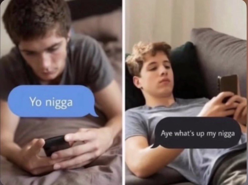 thxsiicko's tweet photo. white niggas be like https://t.co/G9CQPPfBvn