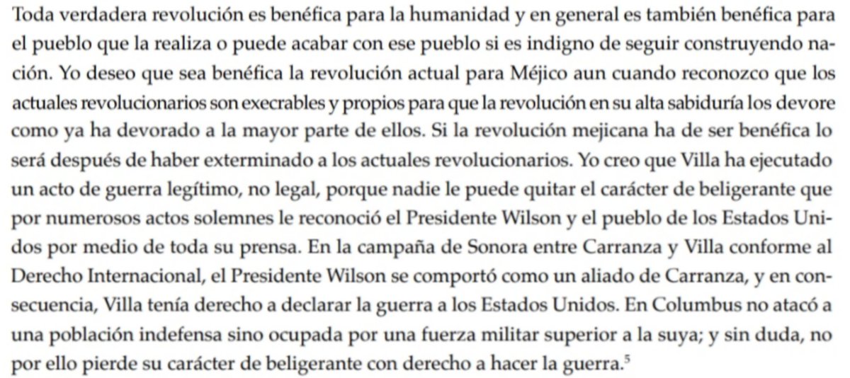 chicodelbajio's tweet photo. «Si la revolución mejicana ha de ser benéfica lo será después de haber exterminado a los actuales revolucionarios» (Francisco Bulnes, 1916). https://t.co/WgripcedPZ