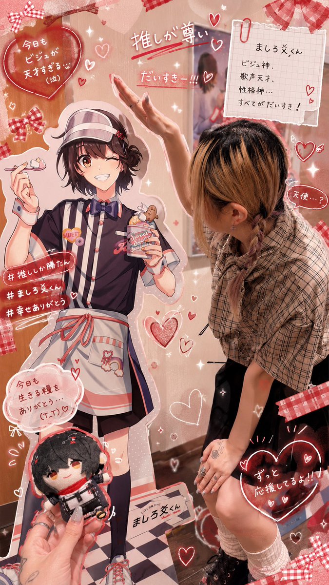 narutocatvvV's tweet photo. そういえばこの前の推し活🧷ᐡ ̳ᴗ ̫ ᴗ ̳ᐡ
加工はチャッピーに任せました。 https://t.co/rA2NQI7jAQ