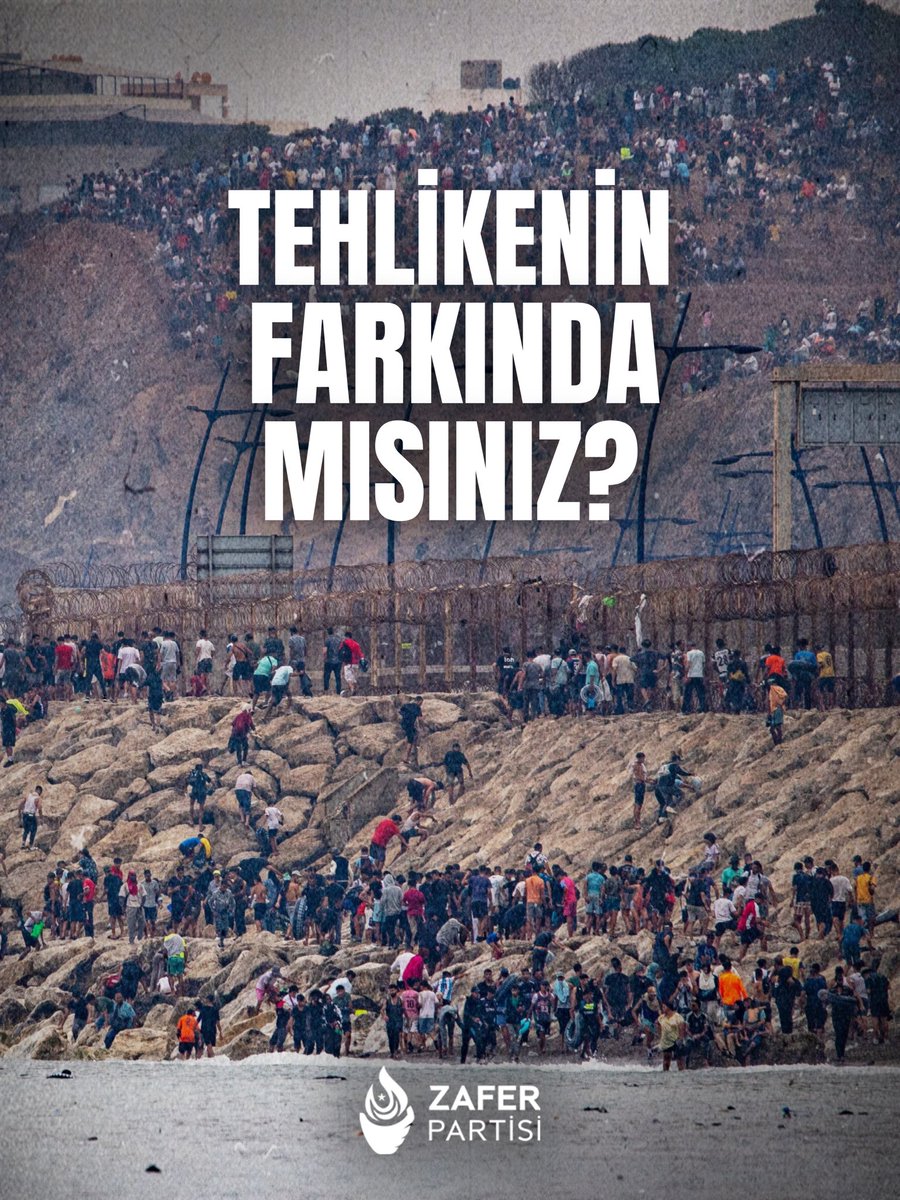zaferpartisi's tweet photo. İspanya’daki göç dalgası Türkiye için açık bir alarmdır: Yeni bir kitlesel göçe hazır mısınız?

On binlerce düzensiz göçmenin kısa sürede İspanya’nın Sebte bölgesine ulaşması üzerine Avrupa ülkeleri derhal sınır tedbirlerini artırdı.

Türkiye ise halihazırda milyonlarca sığınmacının ekonomik ve toplumsal yükü altındayken, yeni bir göç dalgasına karşı hangi önlemleri aldı?

Yeni bir kitlesel göç; zaten tükenme noktasına getirilen ekonomimizi daha da sarsacak, Türk milletine eğitimde, sağlıkta, barınmada ve sosyal yardımlarda verilmeyen kaynakların daha da kısılmasına yol açacaktır.

Hudut namustur! Hükümet, yeni bir göç dalgasına karşı aldığı önlemleri derhâl Türk milletine açıklamalıdır. @umitozdag