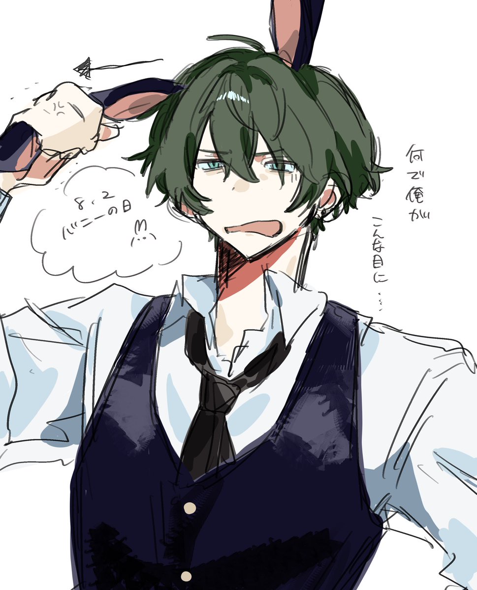 fp_0o's tweet photo. 世の中はバニーの日らしいので即席落書きｼﾗﾅﾐﾚﾝ https://t.co/VSIfaai5Gr