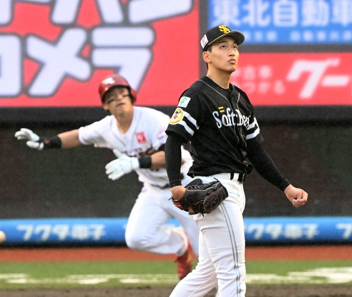 nishispo_hawks's tweet photo. 「反省の多い投球になってしまいました」

前田悠伍投手　無傷9連勝の権利も猛省
8試合ぶりの複数失点＆今季ワースト5失点

▼記事はこちらから▼#sbhawks
https://t.co/LJUj13iYHX https://t.co/aJyE7jNsYA