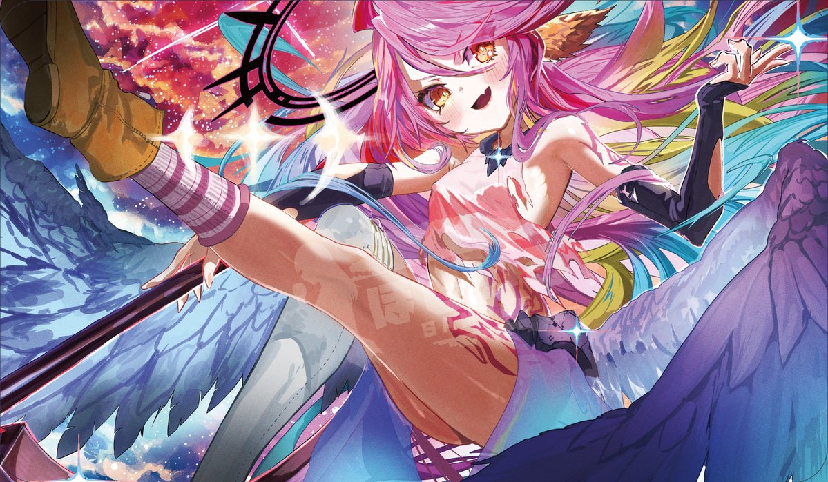 aqua_creator_tw's tweet photo. C108 キャンペーン 9
C108で頒布予定ジブリールのスリーブとプレイマットセットを抽選で１名様にプレゼント！      
参加方法はフォロー&amp;このツイートをRT！               
締め切りは2026年8月18日23時59分まで https://t.co/gcA5ObRw0F