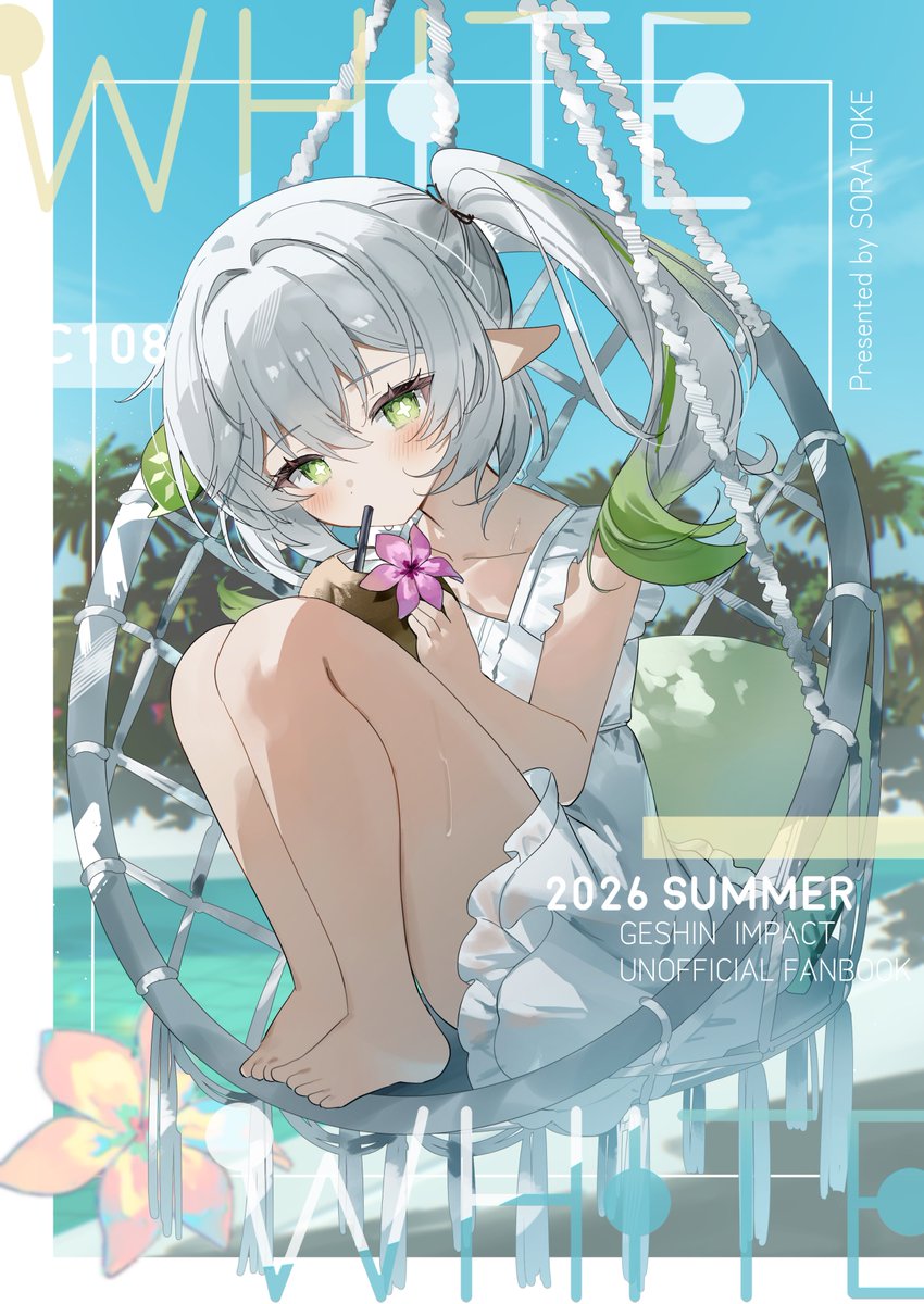 srn_111's tweet photo. 🤍#C108 新刊告知🤍

新刊『WHITE』

夏を感じるふわふわ白ワンピースがテーマのイラスト本です！

↓🍈通販予約はこちらから
https://t.co/QL0qEwWDb3 https://t.co/8Vfk2boHwQ