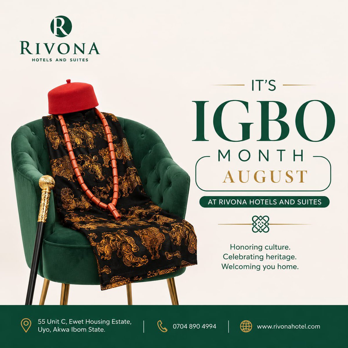 asterizzle's tweet photo. Something is happening in Uyo.. @Rivona Hotel &amp; Suite, Ewet housing estate. 

#August
#igboMonth https://t.co/B6lvVl36FC