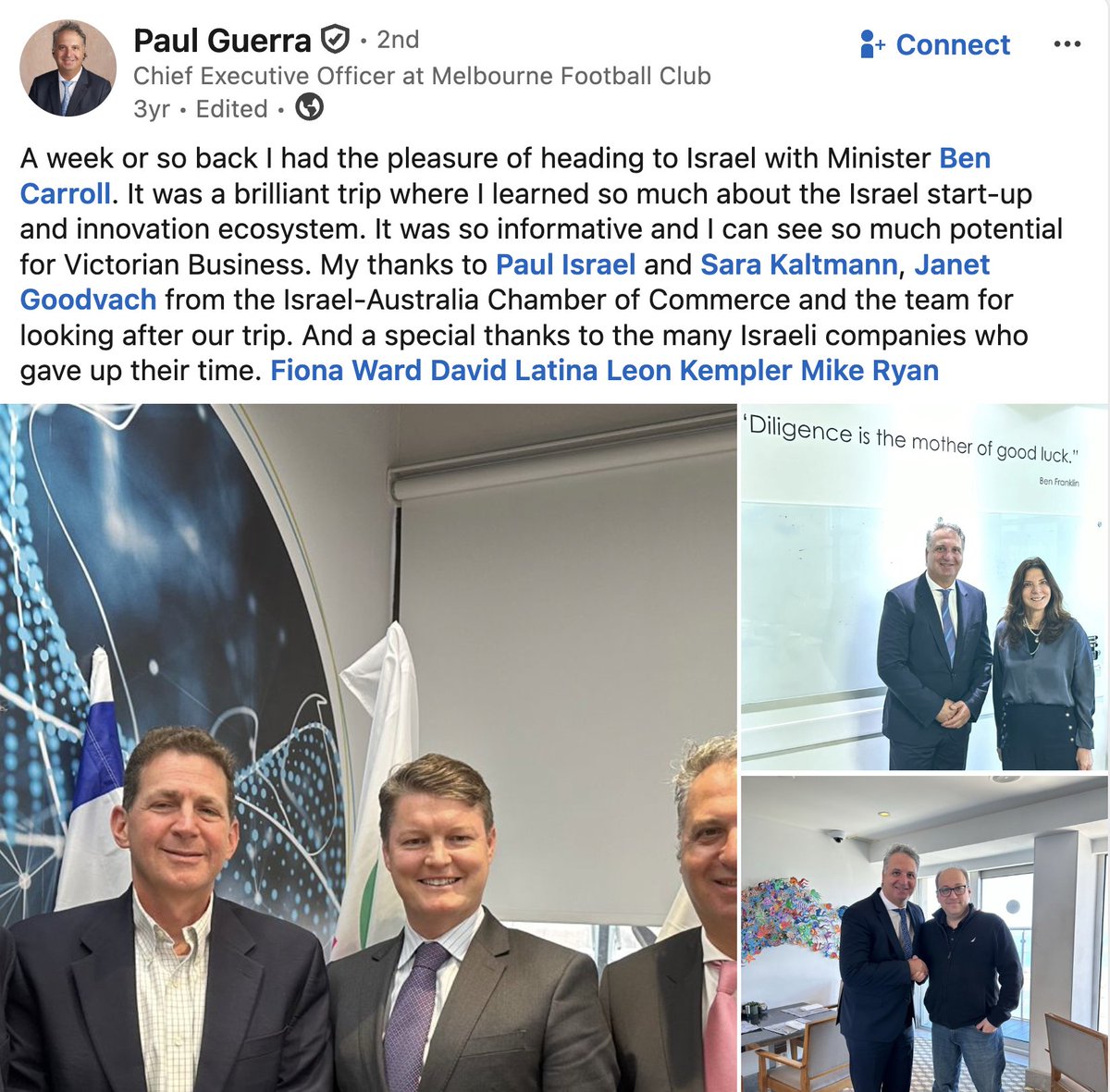 MichaelWestBiz's tweet photo. Another Israel premier. Ben Carroll $85k trip, IAI, Elbit, Rafael. @SleekitScotsman 
https://t.co/nP46YpA6e2 https://t.co/dlflkkrUZt