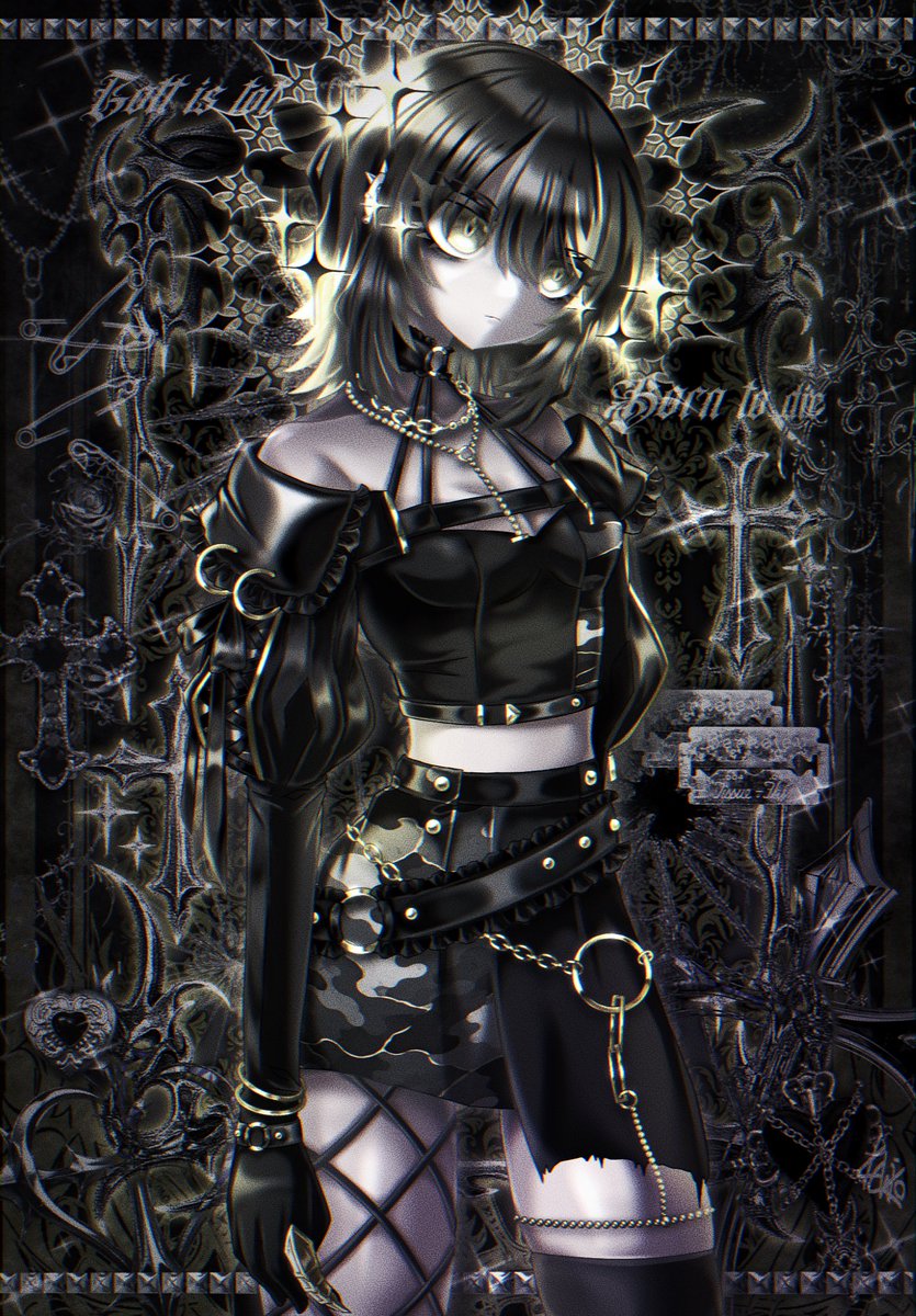 80386SX_'s tweet photo. ⋆₊ ♱⛓️🖤  
#斑鳩ルカ  #シャニマス https://t.co/b38IY1EtKI