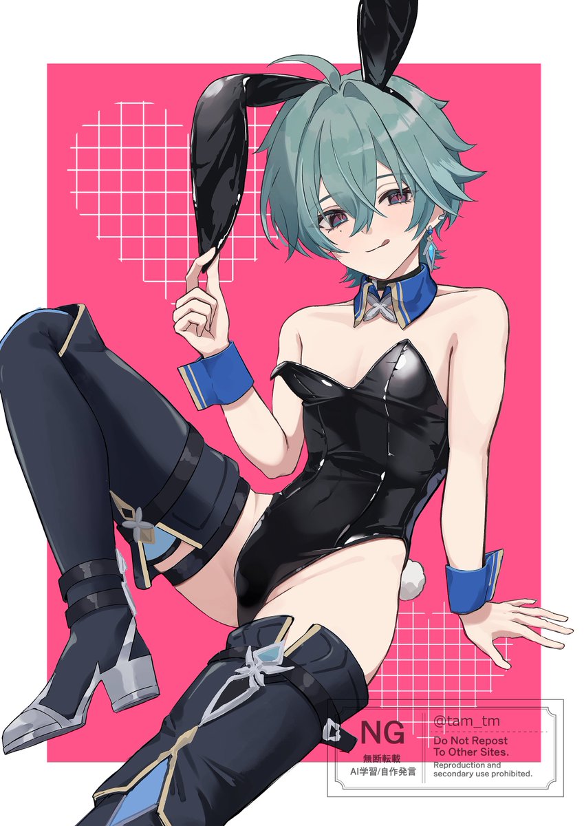 tam_tm_'s tweet photo. バニーの日🐰💙 https://t.co/X8ylGzypYZ