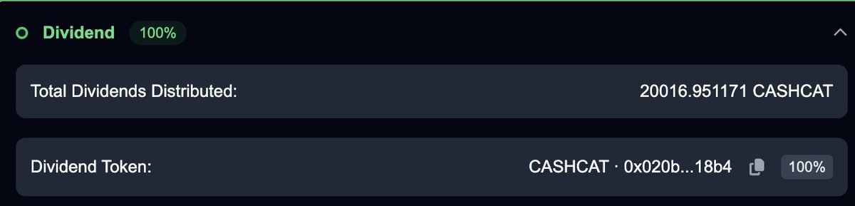 RobinhoodDivs's tweet photo. We are now over 20k $cashcat tokens distributed to $robinhood holders

Value close to $800

The ultimate flywheel. Get exposure to $cashcat just by holding $robinhood https://t.co/4kxy1ajeLF