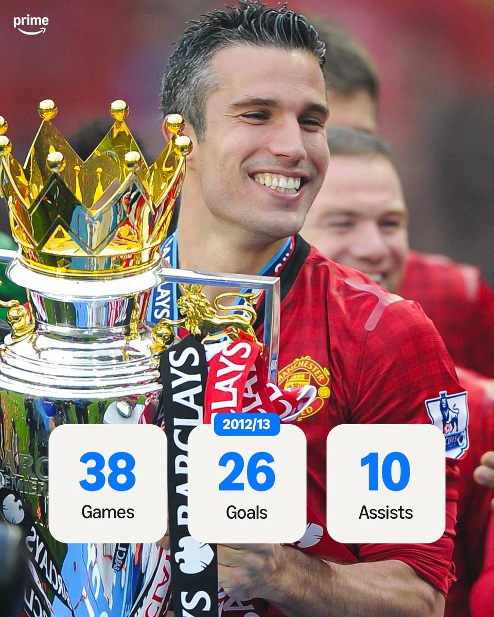 primevideosport's tweet photo. Never forget Robin van Persie's iconic back-to-back seasons for Arsenal &amp; Manchester United 🔥🇳🇱

He didn't miss a single game 😤 https://t.co/h4XLqDIgcx