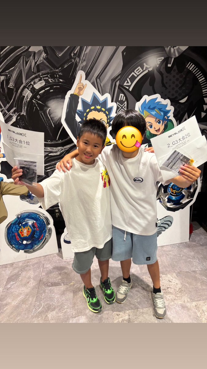 tasbooo's tweet photo. 今日は大好きなミナトくんと一緒に
ベイブレードバーに参加してきました❣️
14:30の部、16:30の部で
リク優勝しました🏆✨❤️‍🔥
決勝戦でミナトくんと対戦し、楽しみながらも緊張してたようです🙌🏻

本日ジャッジの方々、対戦していただいた方々ありがとうございました🙇🏻‍♀️ https://t.co/en4PbRBIco