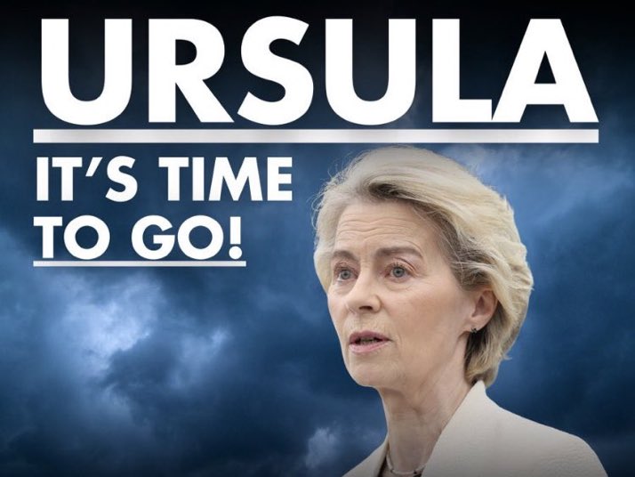 Neccccy's tweet photo. Should Ursula Von Der Leyen be?

1.Sacked
2.Arrested 
3.Both https://t.co/7sBTxdiwTe