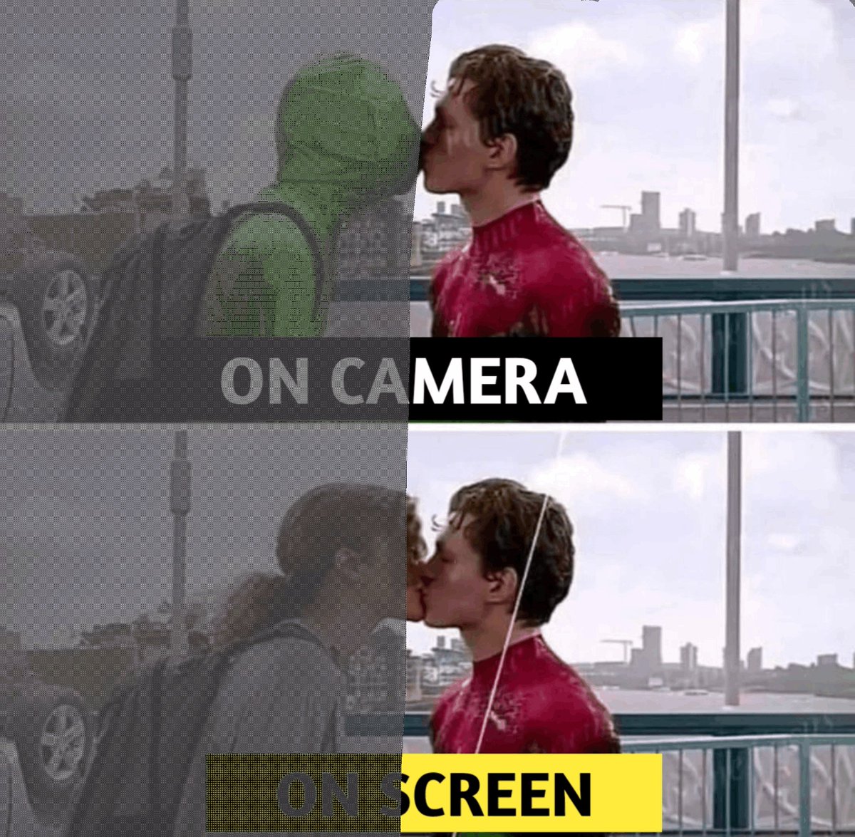 WinterBornn's tweet photo. Did we really spend years believing the Spider-Man kissing scene was real? @grok Is that true? https://t.co/t7U12EAtEa
