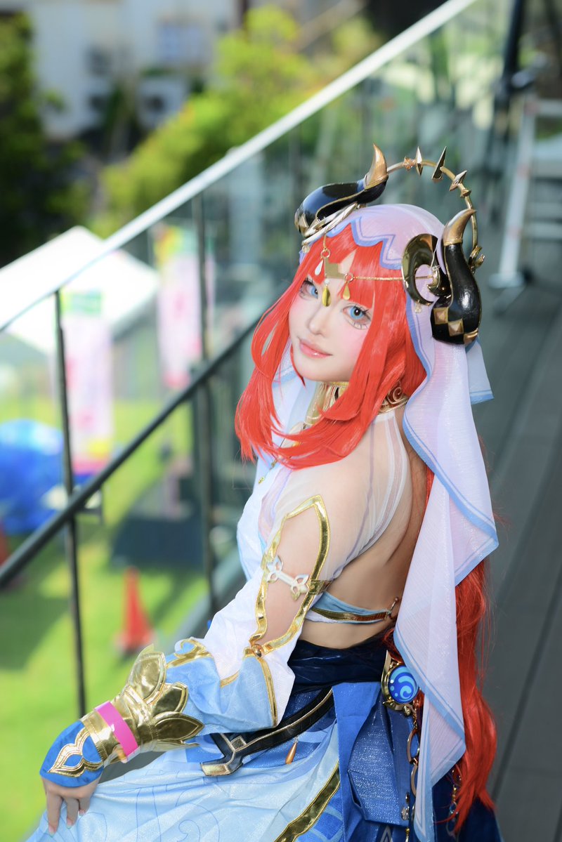 syouyu_tyuru's tweet photo. 原神/Cosplay /コスプレ
⚠︎︎重加工
　　　ニィロウ
photo.@masa0747 様
 #ウシコス  #原神コスプレ  #ニィロウコスプレ https://t.co/HbOA7DINUe
