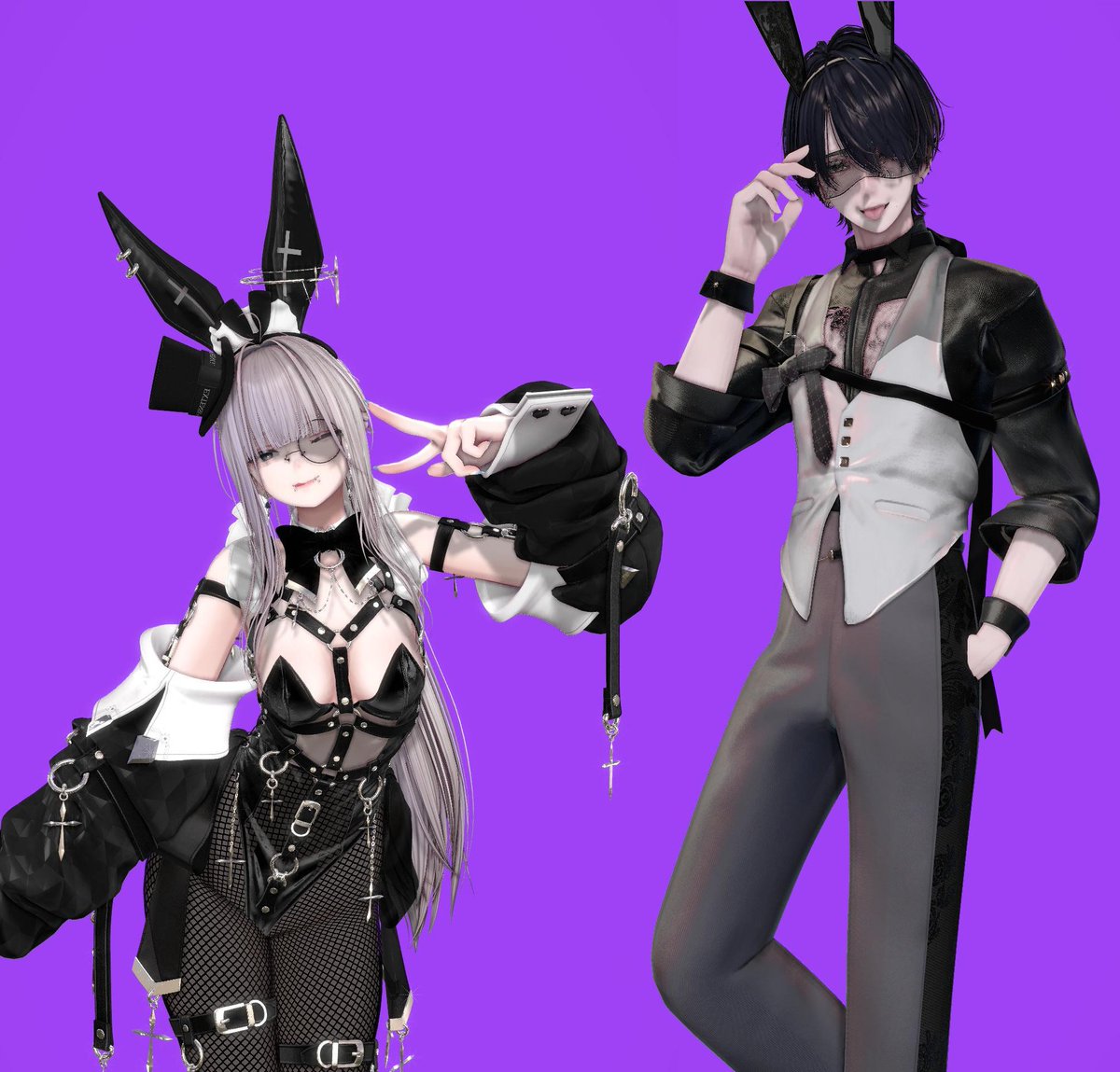 NEKOSUKO3150's tweet photo. バニーの日
#Shinra3D
#Suzuya3D
#L_bleuE_vrc
#EXTENSIONCLOTHING https://t.co/KceVKIN69U
