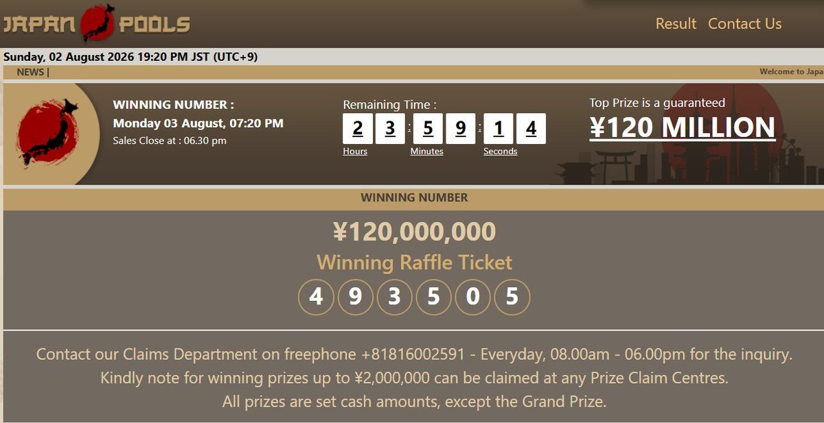 P0K3RBOYA's tweet photo. ✨ Hasil Pasaran Japan Hari Ini ✨
Sahabat Boya, angka result untuk hari ini adalah
Result: 3505
Shio: Harimau
Salam Jackpot !!
Acuan Situs Resmi:
www.japanpools{.}online (Akses VPN)
#JapanPools #PokerBoya #AngkaTogel https://t.co/ZvXQ4Bpbks