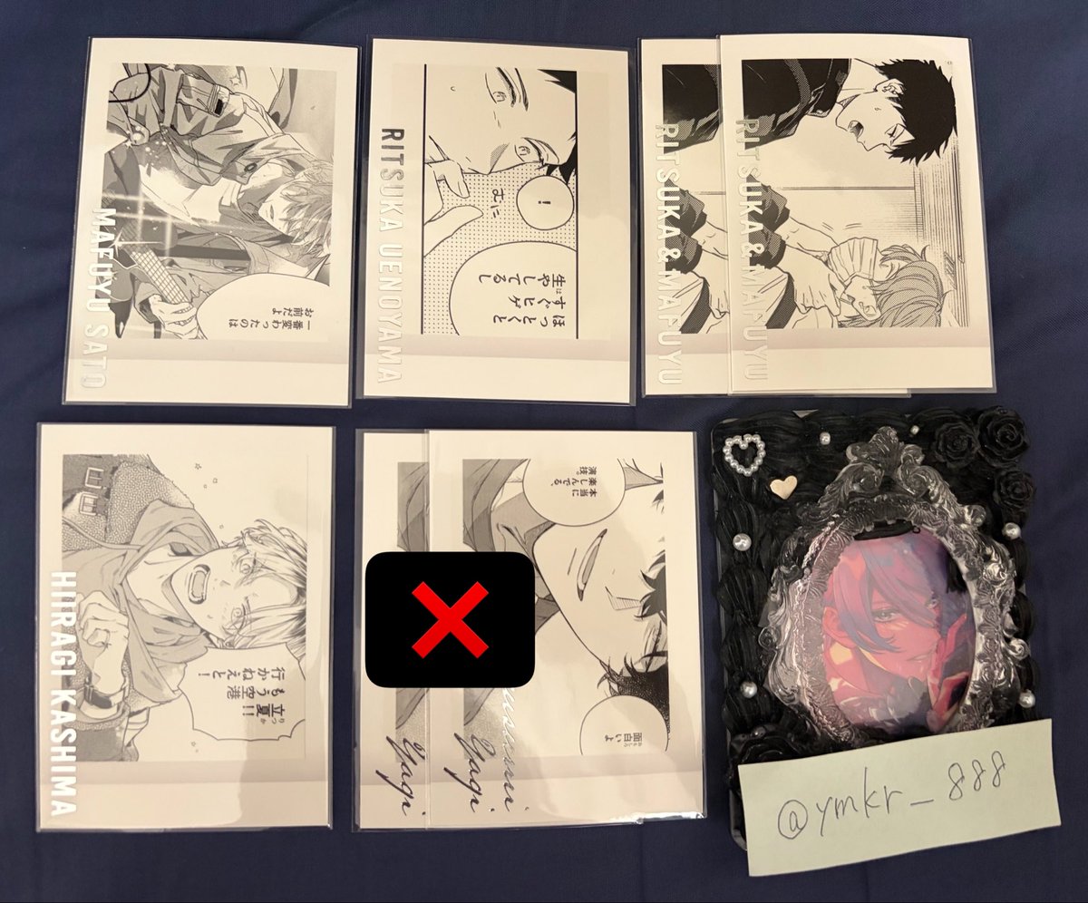 ymkr_888's tweet photo. 【交換】ギヴン展　ぱしゃこれ　特典　色紙

譲…画像1〜3枚目

求…
ぱしゃこれ:画像4枚目👑>🩷>🩵
👑は♾️️、ハートは各一点ずつ

色紙:りつまふカラー👑

郵送希望📮
👑最優先でとても探しております…！

一点からでもお声がけください。
よろしくお願いいたします。 https://t.co/h28UrWRcDI