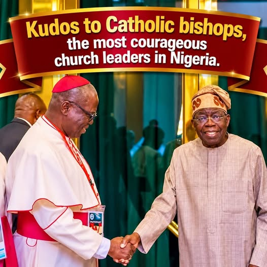 AndrewOkere's tweet photo. They did not go there to seek financial support for building cathedrals.

They did not go there to request land allocations.

They did not go there to extend invitations to church conferences.

They went there to speak on behalf of the masses.

They went there to give a voice to the downtrodden.

They went there to draw attention to the crushing poverty, hardship, and suffering confronting millions of Nigerians.

For this courage and sense of responsibility, I commend the Catholic bishops of Nigeria. Their willingness to speak truth to power and advocate for the welfare of ordinary citizens is worthy of recognition and respect.

May God continue to bless and strengthen the Catholic Church in Nigeria. May He grant its leaders greater wisdom, courage, and perseverance in the pursuit of justice, truth, and the common good. And may other religious and civic leaders draw inspiration from this example of courageous leadership.

Copied