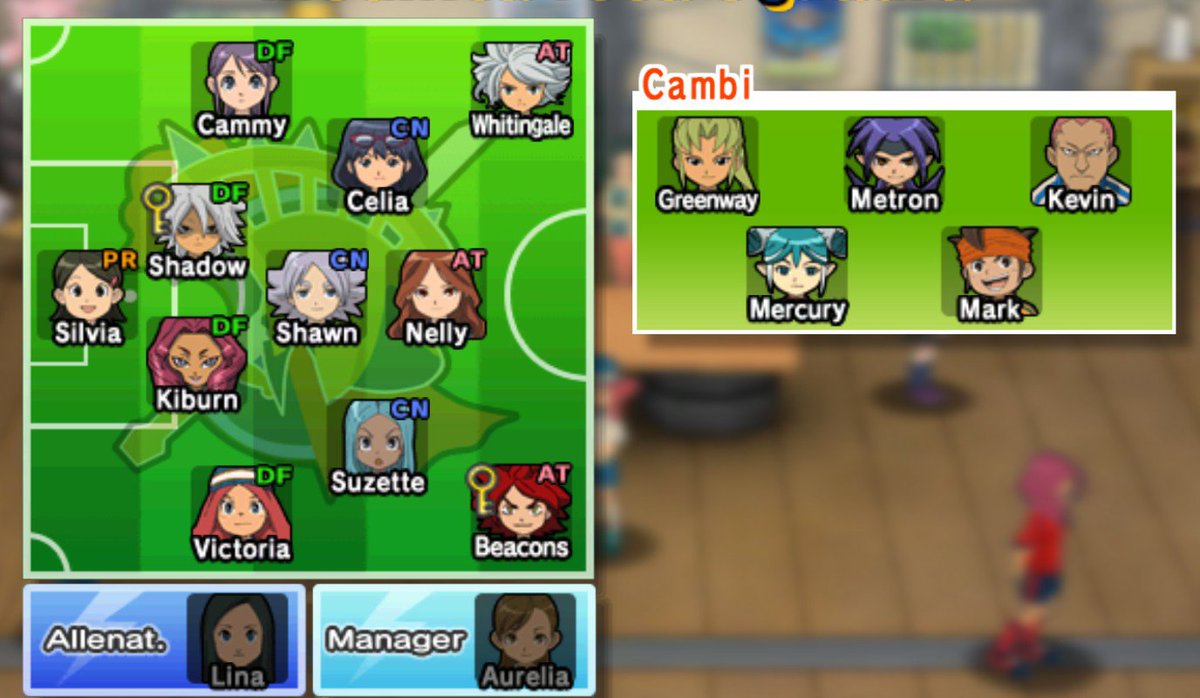 Peo_ie's tweet photo. My Inazuma Eleven Strikers team after only 4 of them got replaced by the girls team (expected more) https://t.co/KjhVcPjmQA