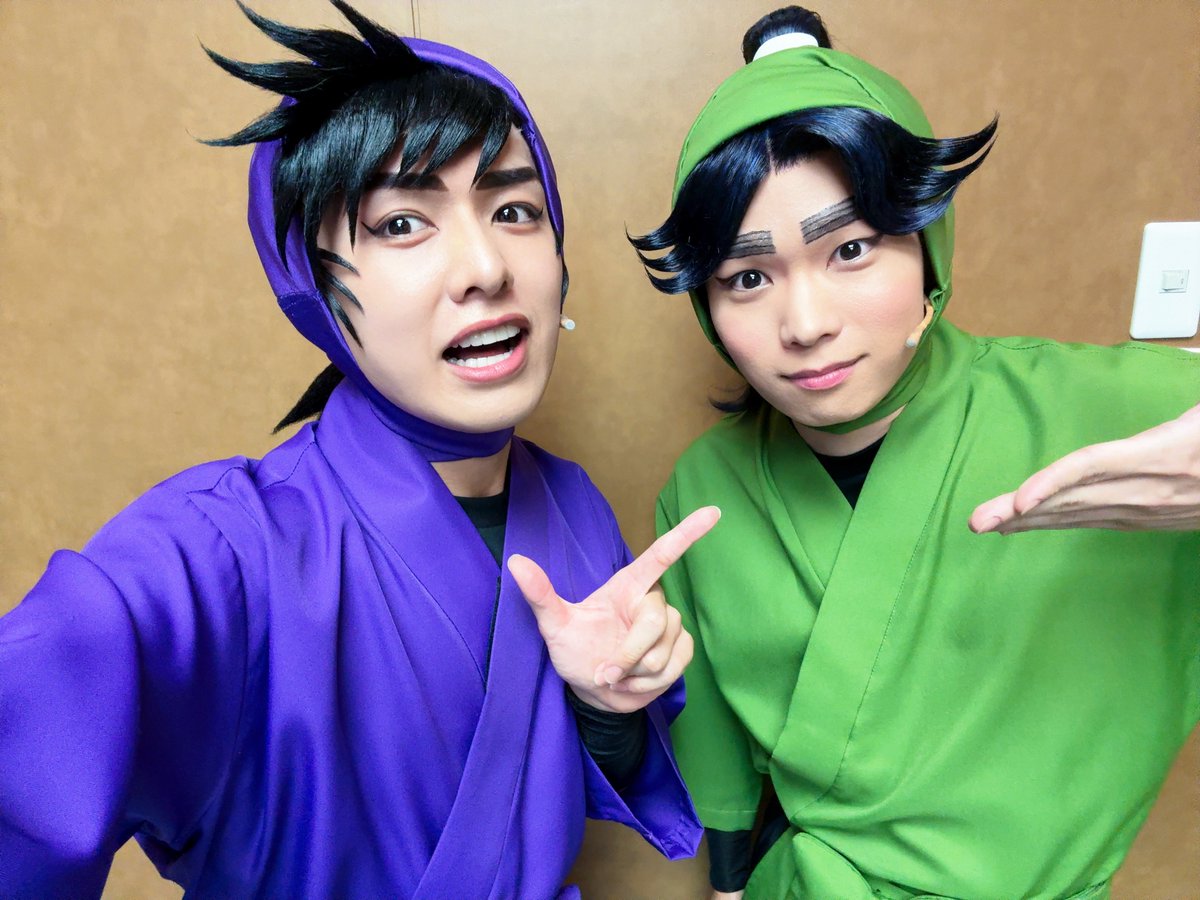 kengouhata's tweet photo. ･
#忍ゲキ 9日目夜公演💚
ご来場いただきました皆々様、
誠にありがとうございました！！！

本日はご挨拶もさせて頂きました🙇‍♂️

藤内こうき🐊
本人の持ち味が面白すぎて最高です🤣

明日は休演日！
火曜日からまた、よろしくお願いします🔥 https://t.co/NmNn6QuPxm