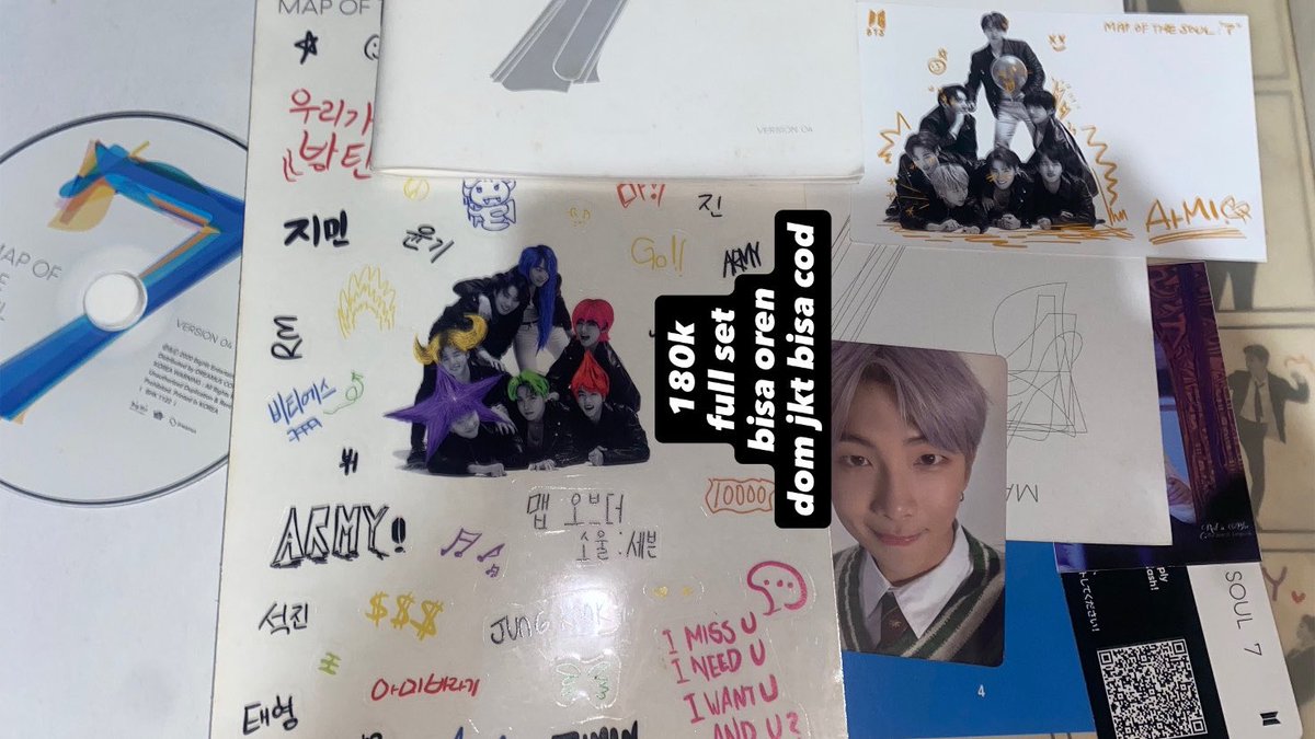 mileganteng's tweet photo. WTS want to sell album BTS map of the soul ver 4

- lengkap
- bisa oyen
- bisa cod dom jkt 
180k 

#wts #zonauang #bts https://t.co/0pYvNIIFp0